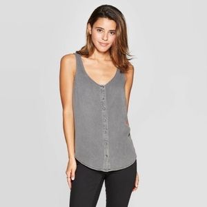 Universal Thread Button-front Sleeveless Top